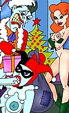 Santa Joker brings XXX presents to Super heroes