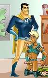 Gay lovers from Drawn Together toon series banging