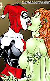 Lesbian toons kiss and play