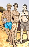 Boys at the Beach Adult Gay Comics
