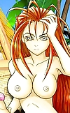 Heated redhead anime shemale gets her hand and coc